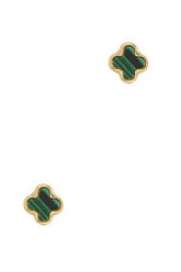 Gold Dipped Clover Stud Earrings - Luck & Charm, Earrings, $ 17.95, A Moment Of Now™
